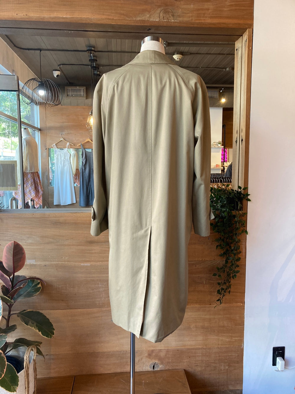Vintage Burberry Classic Khaki Trench Coat