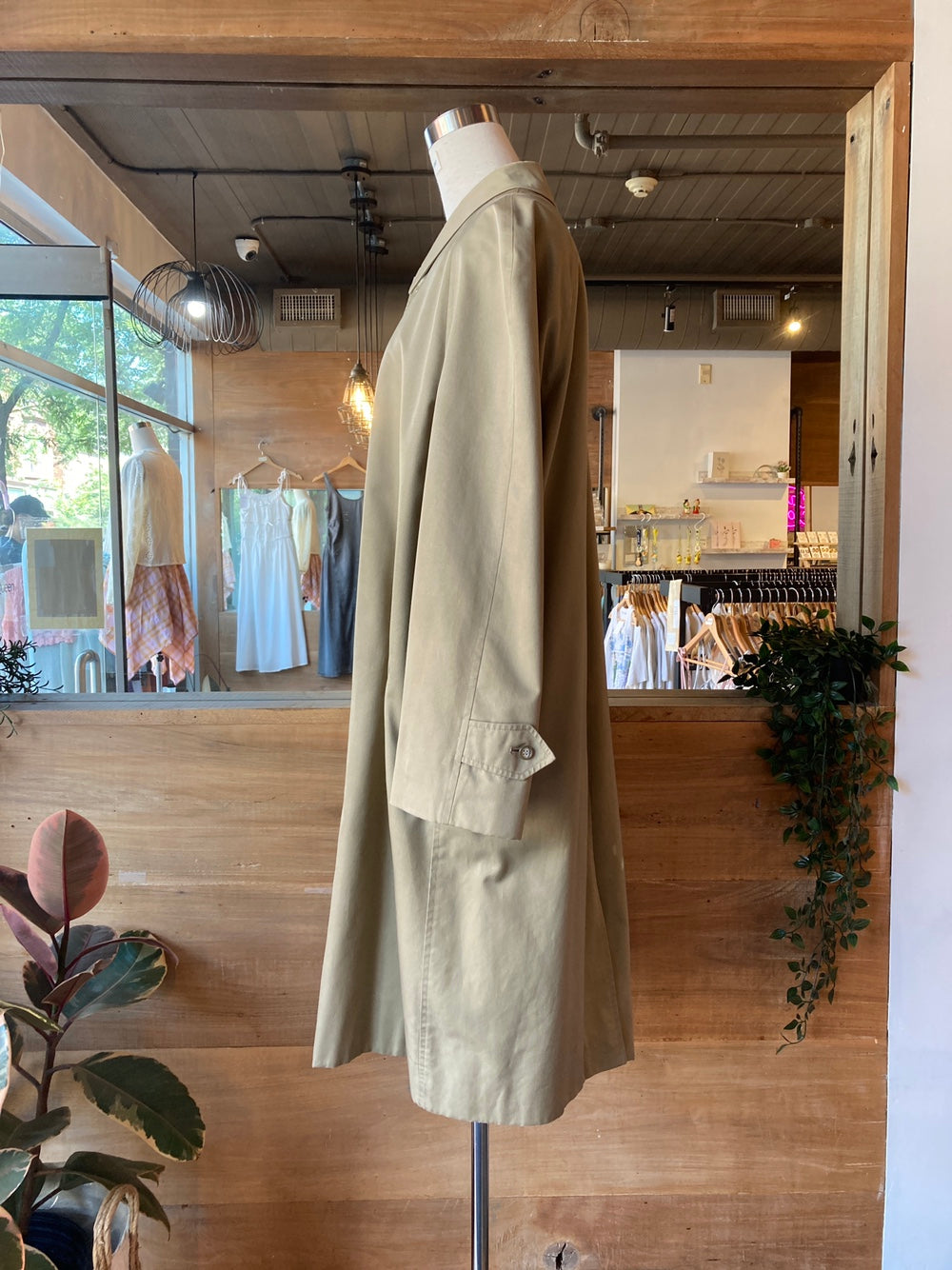 Vintage Burberry Classic Khaki Trench Coat