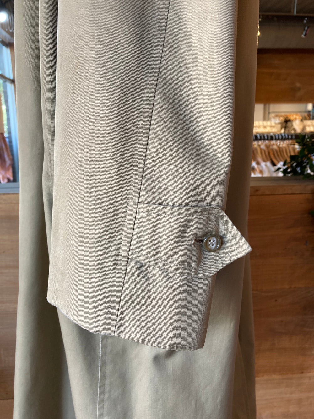 Vintage Burberry Classic Khaki Trench Coat