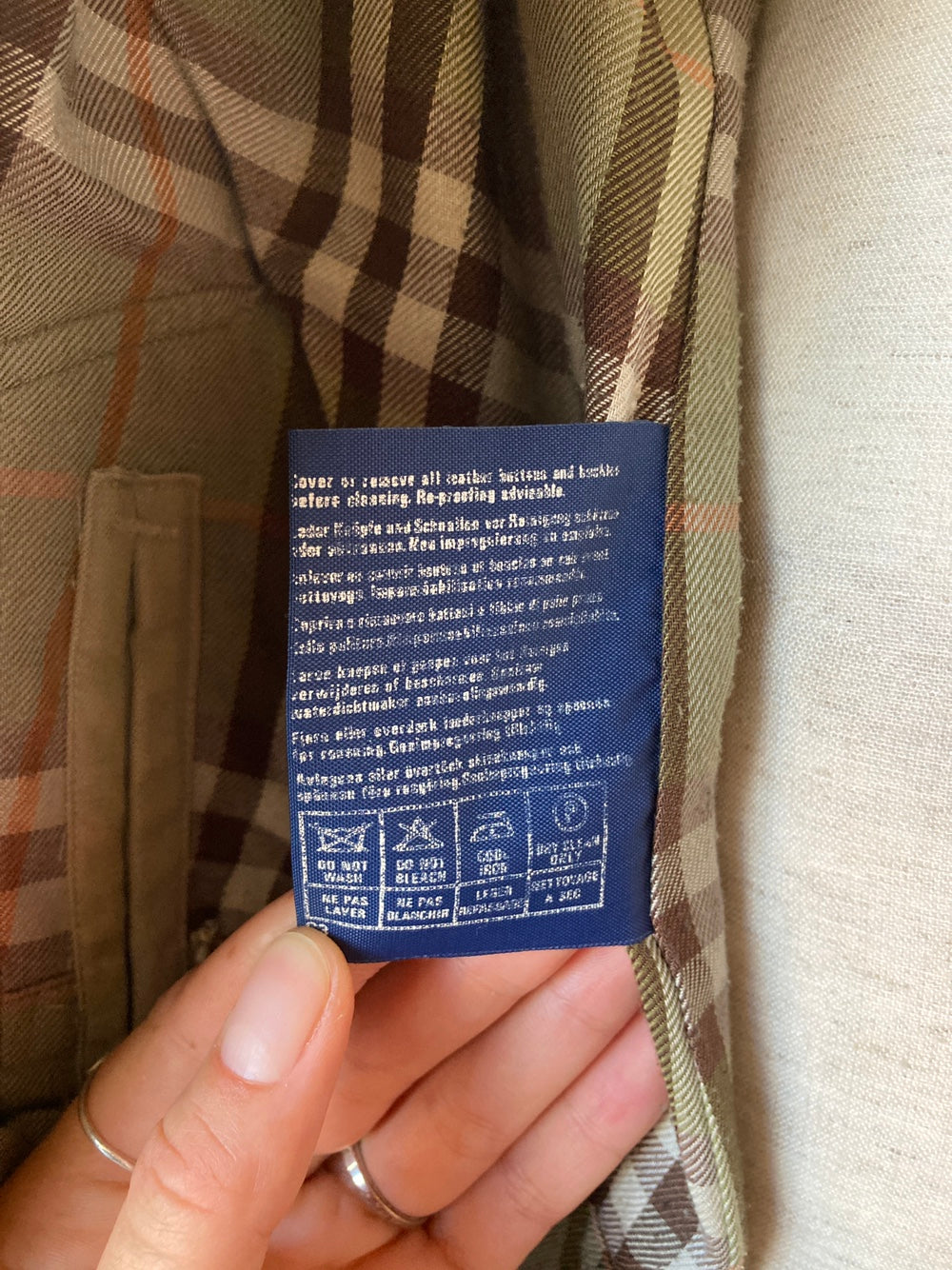 Vintage Burberry Classic Khaki Trench Coat