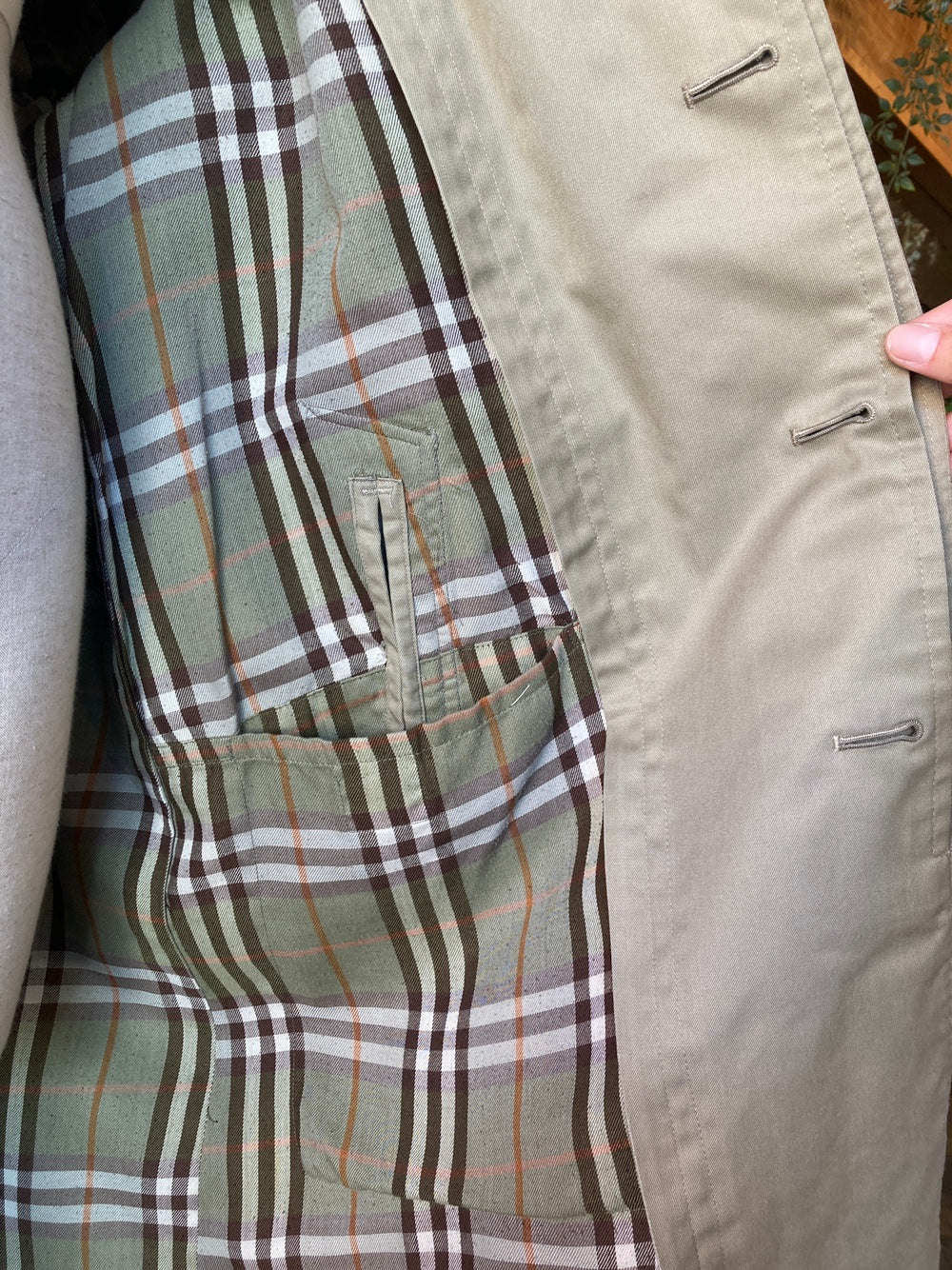 Vintage Burberry Classic Khaki Trench Coat