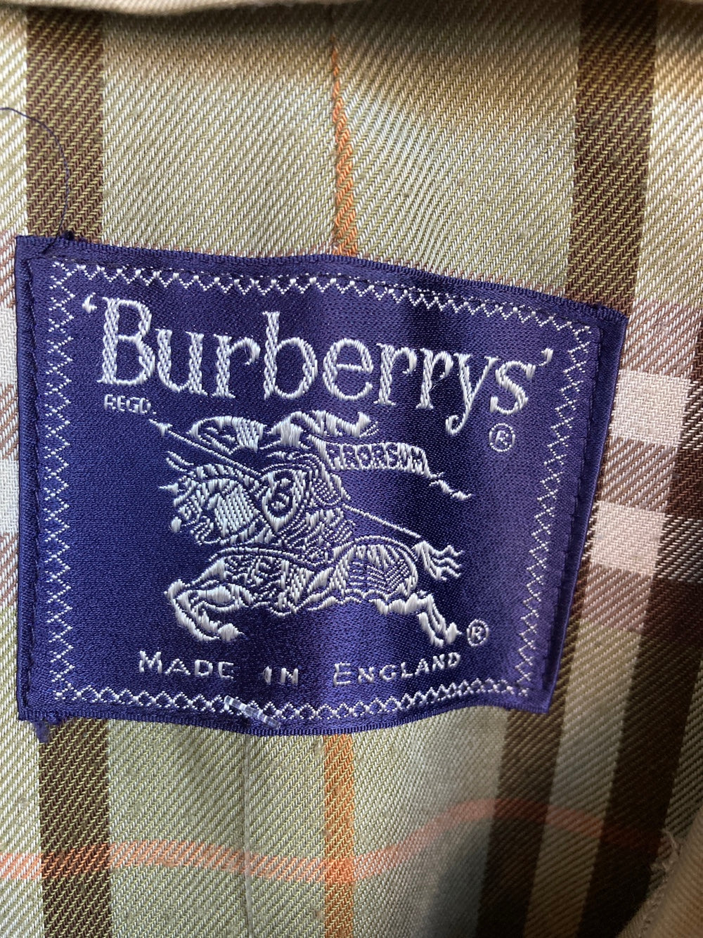 Vintage Burberry Classic Khaki Trench Coat