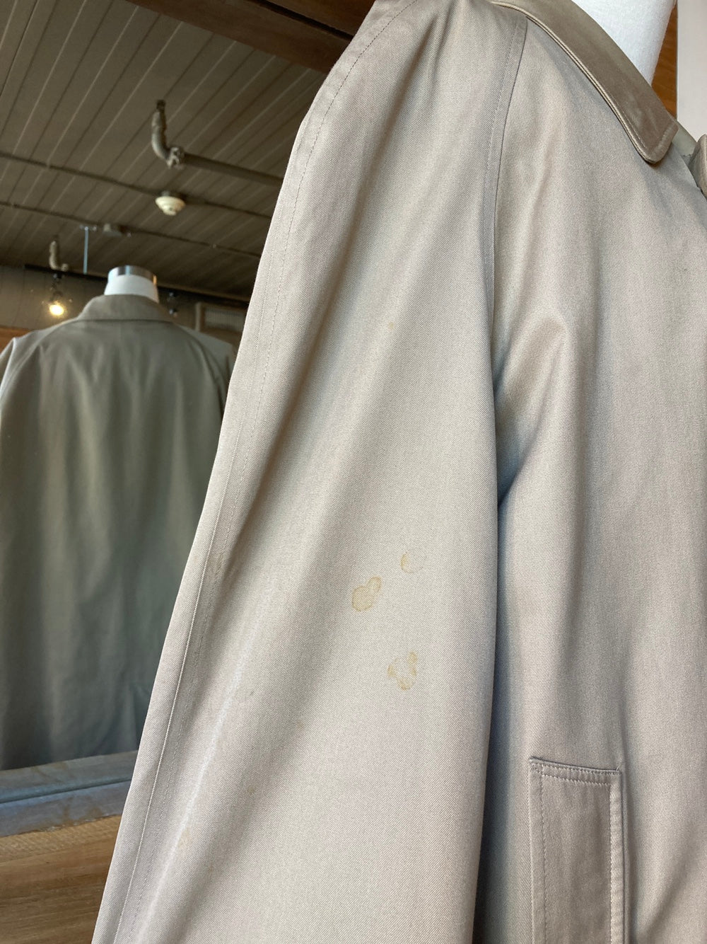Vintage Burberry Classic Khaki Trench Coat