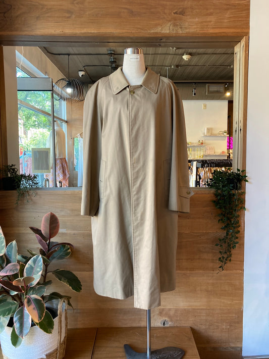 Vintage Burberry Classic Khaki Trench Coat