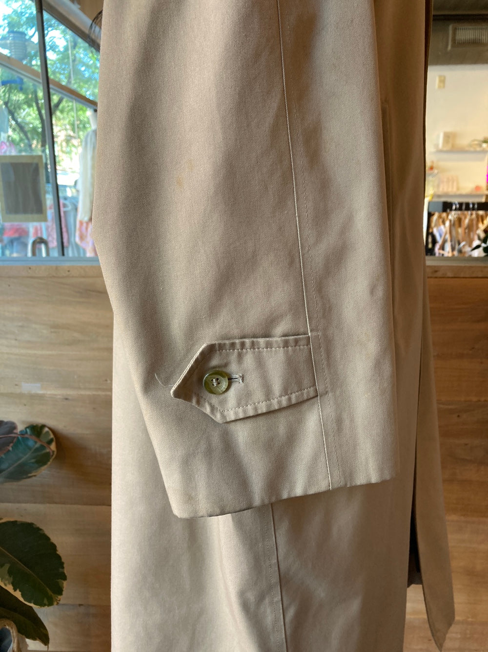 Vintage Burberry Classic Khaki Trench Coat