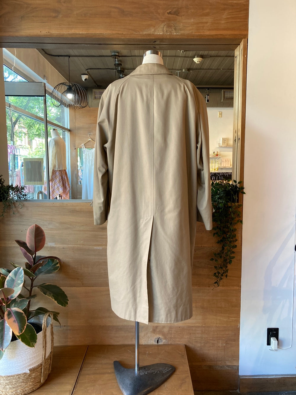Vintage Burberry Classic Khaki Trench Coat