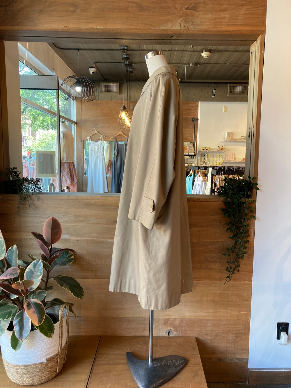 Vintage Burberry Classic Khaki Trench Coat