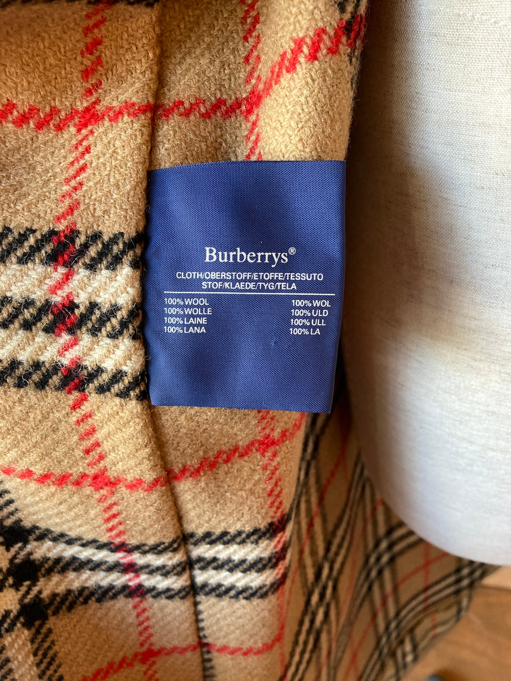Vintage Burberry Classic Khaki Trench Coat