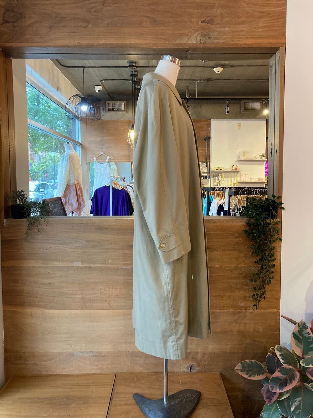 Vintage Burberry Classic Khaki Trench Coat