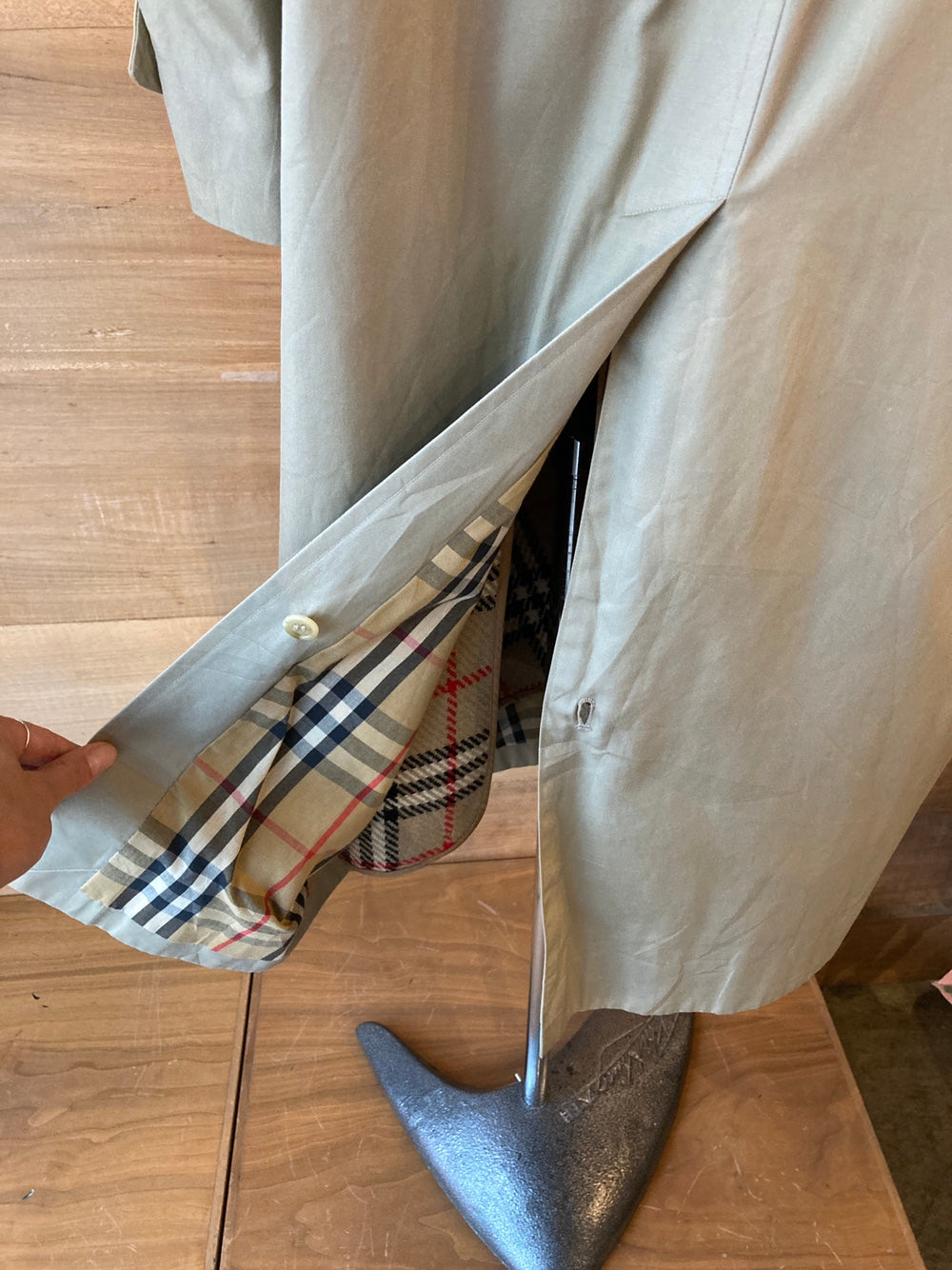Vintage Burberry Classic Khaki Trench Coat