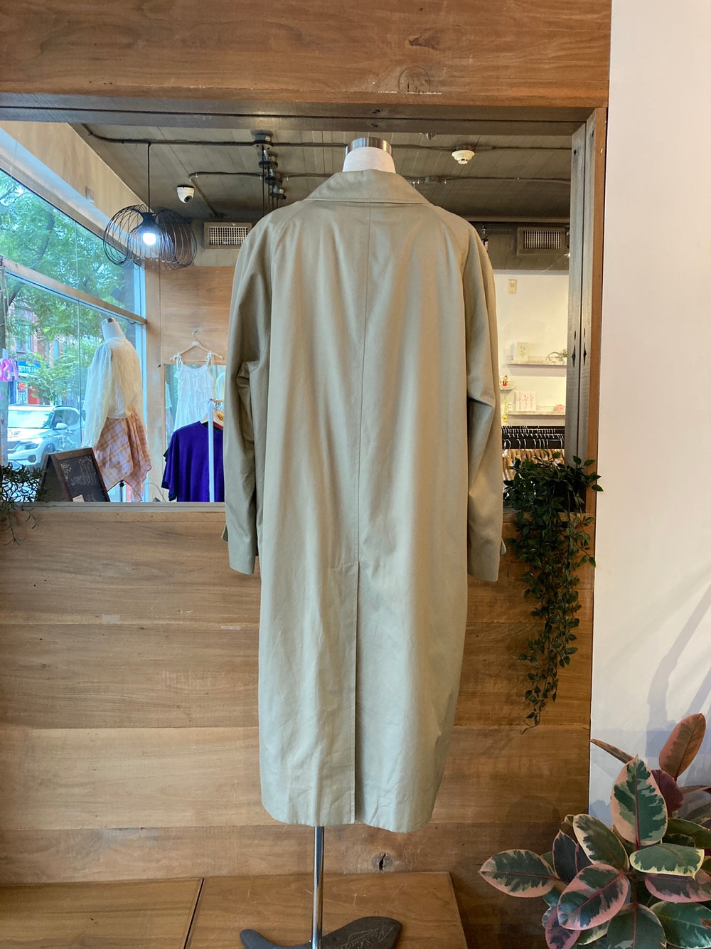Vintage Burberry Classic Khaki Trench Coat
