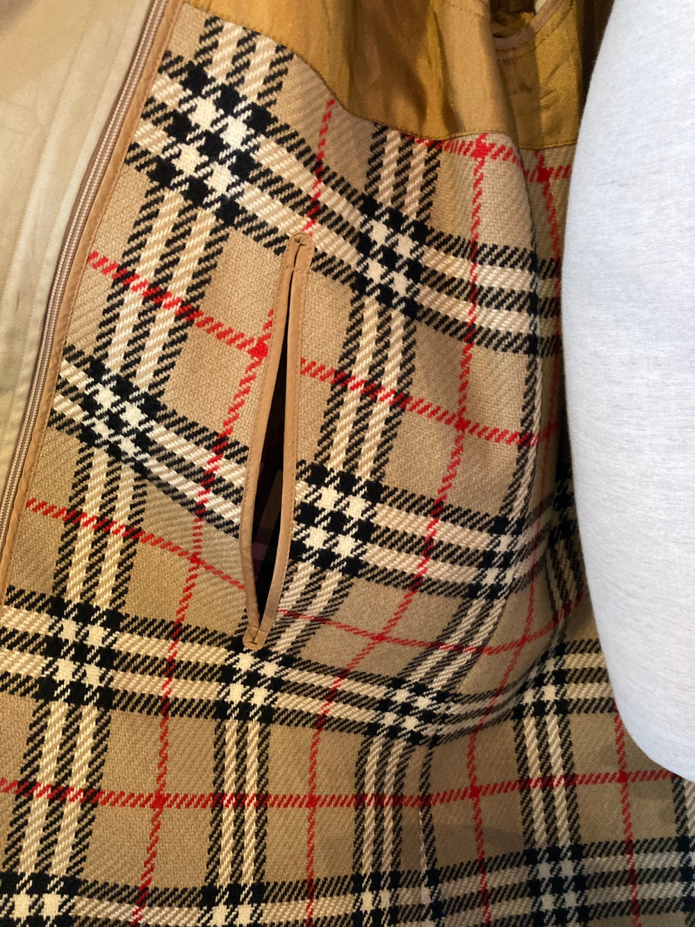 Vintage Burberry Classic Khaki Trench Coat