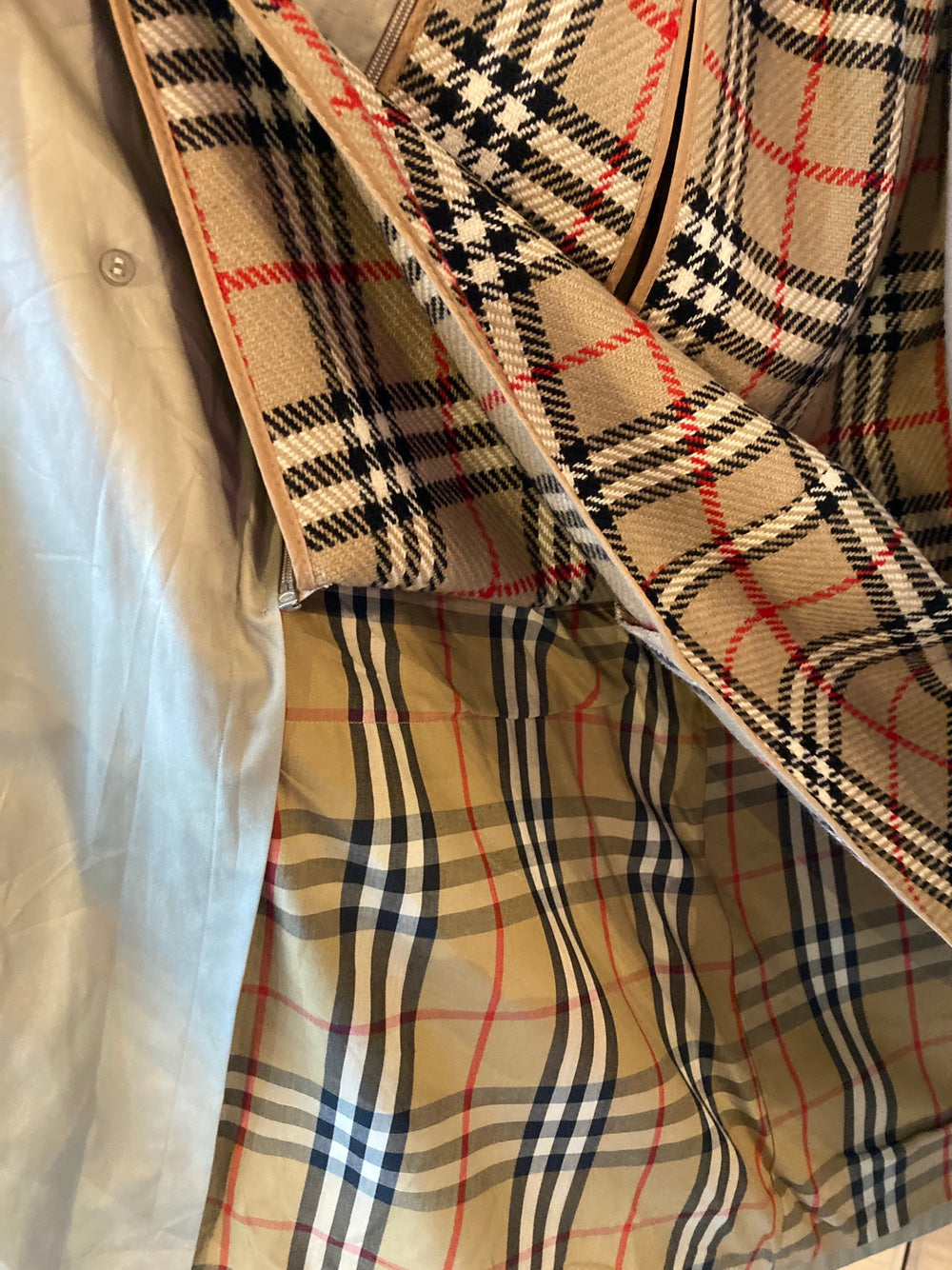 Vintage Burberry Classic Khaki Trench Coat
