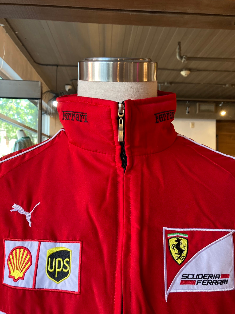 Red Ferrari Lined Racing Jacket