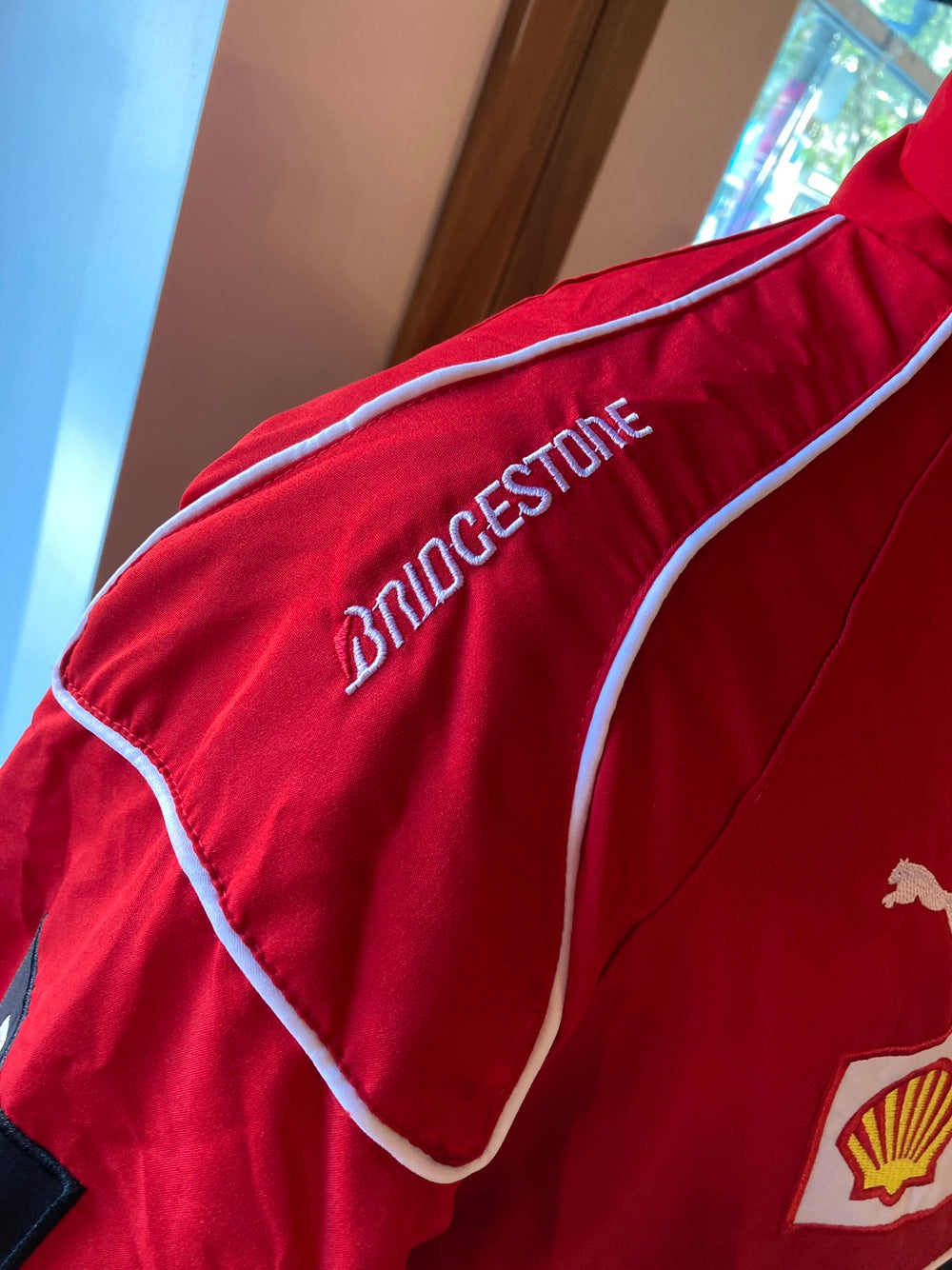 Red Ferrari Lined Racing Jacket