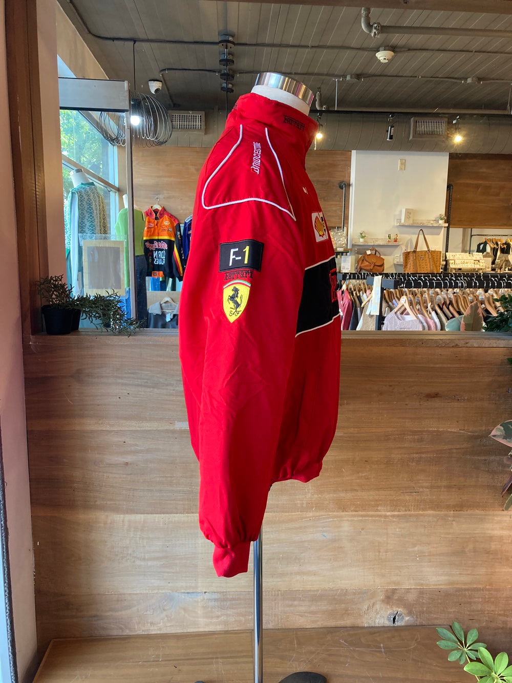 Red Ferrari Lined Racing Jacket