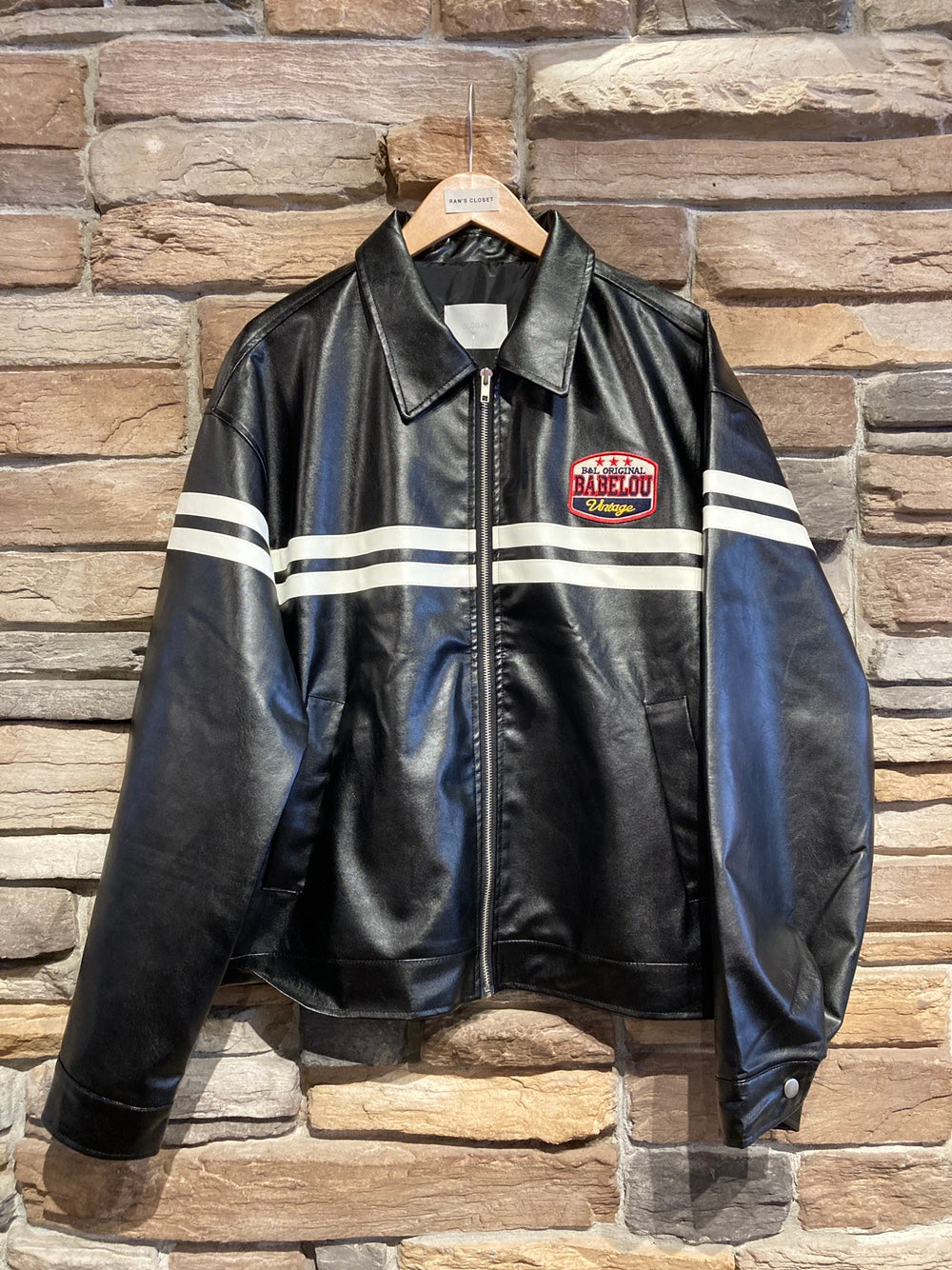 Men's Vegan Leather Moto Jacket