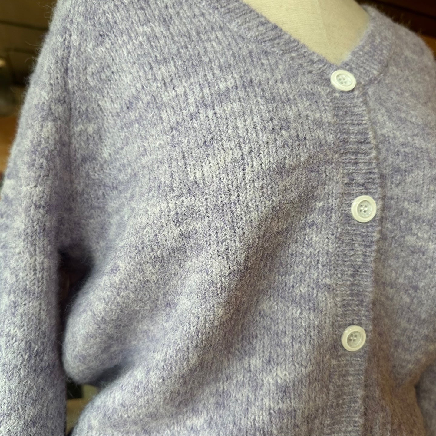 Speckled Button Up Cardigan