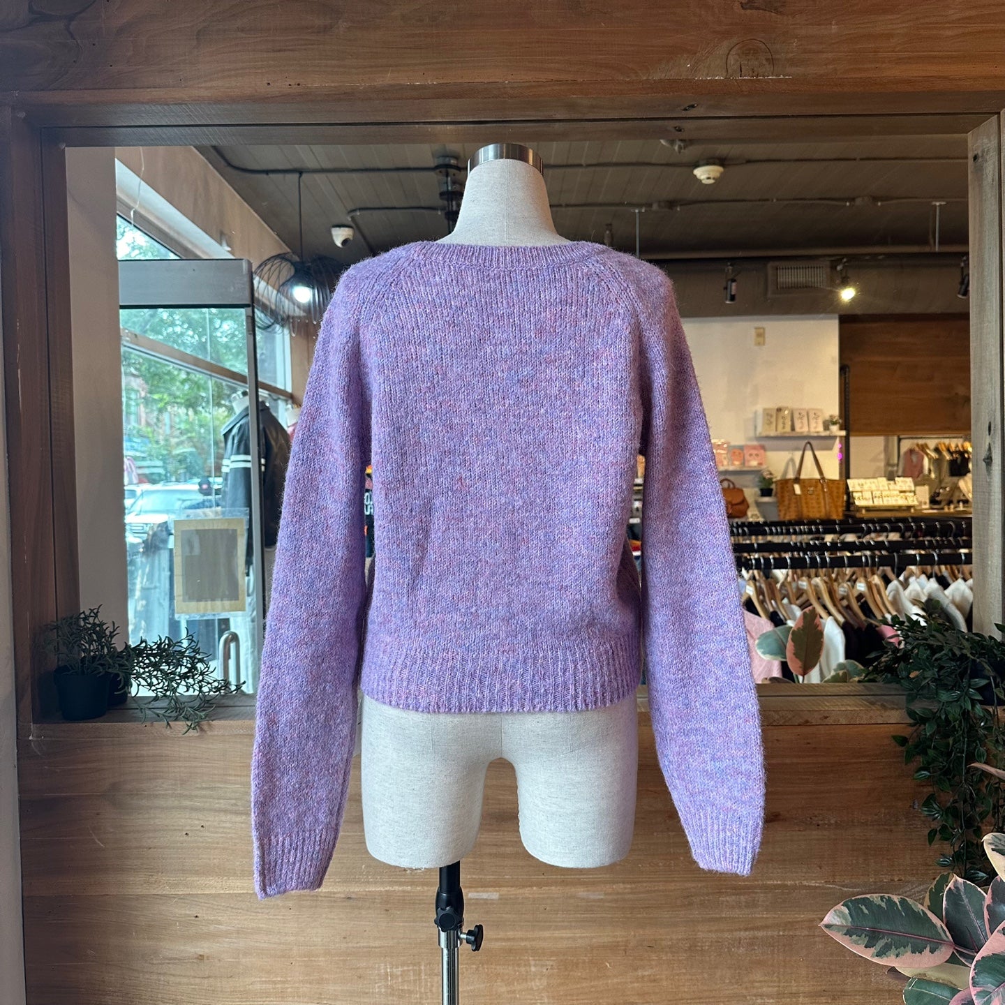 Speckled Button Up Cardigan
