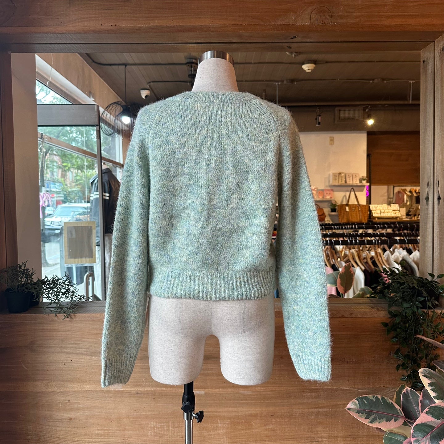 Speckled Button Up Cardigan