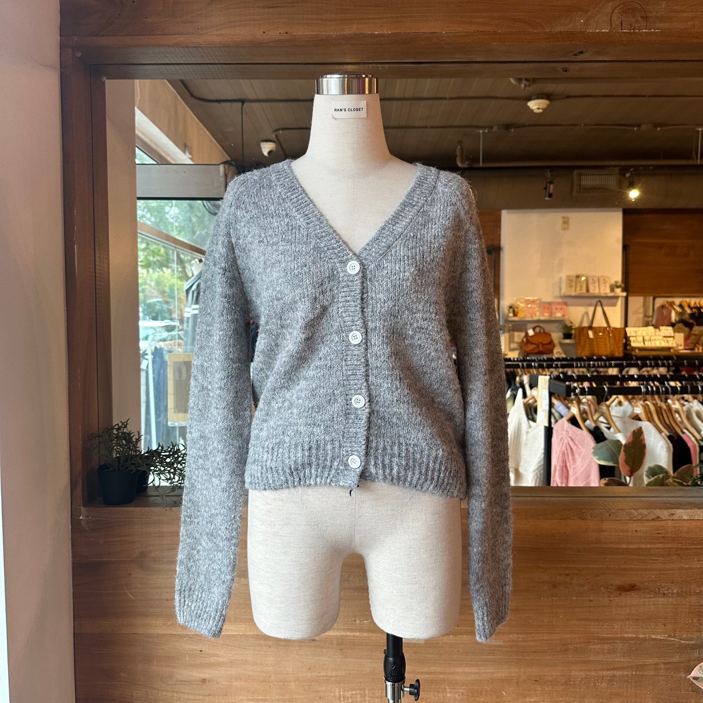 Speckled Button Up Cardigan