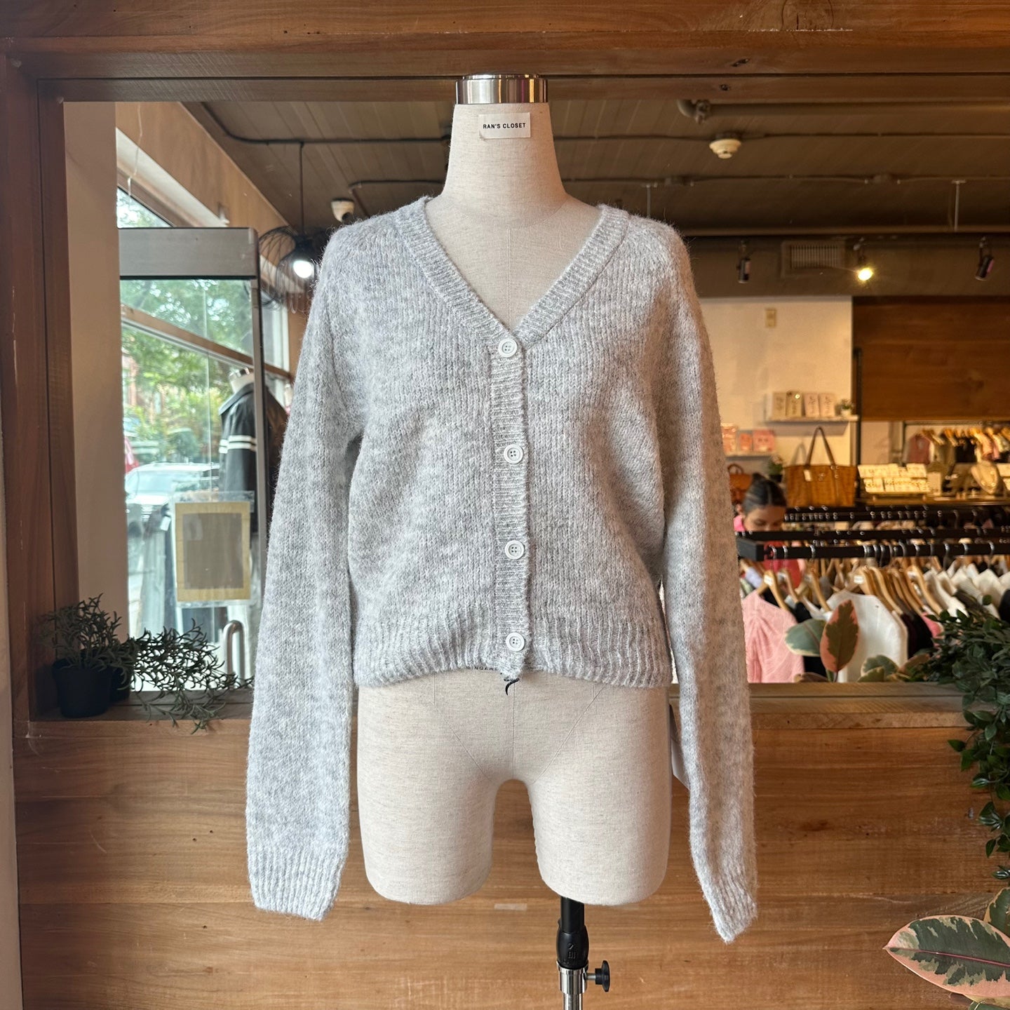 Speckled Button Up Cardigan