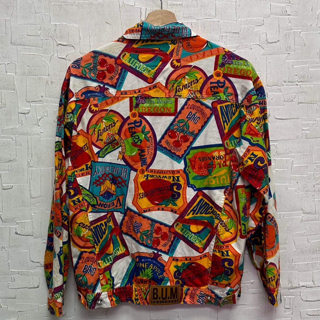 Vintage B.U.M Equipment Jeanswear Juice Printed Jacket