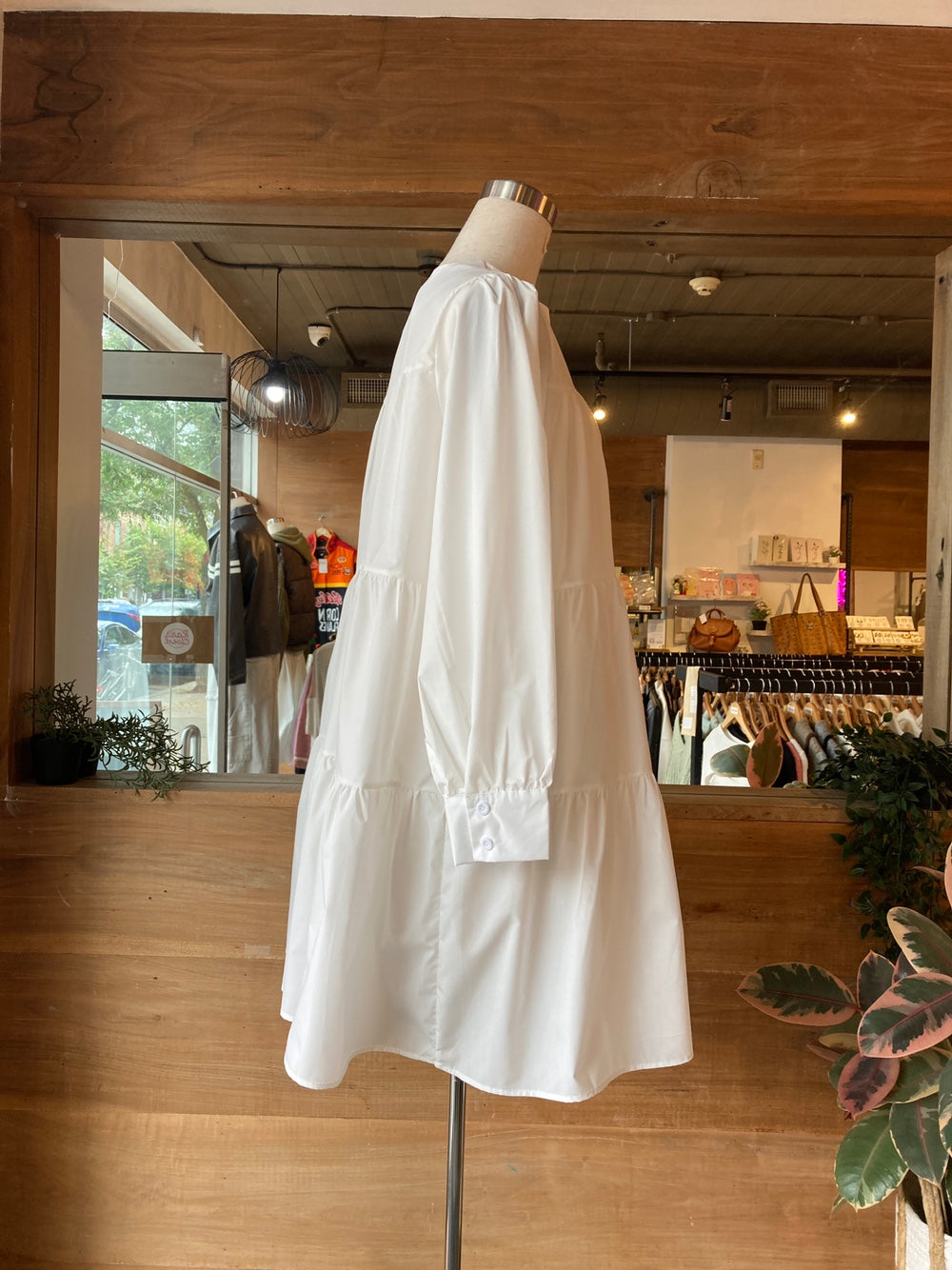 Tiered Long Sleeve Dress