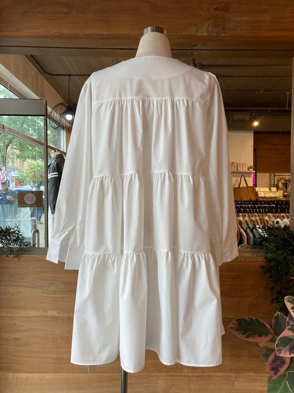 Tiered Long Sleeve Dress