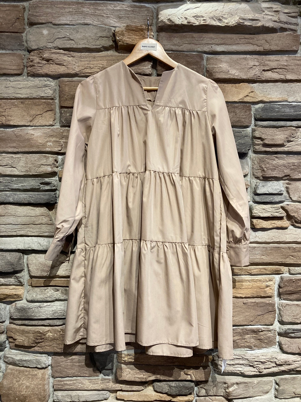 Tiered Long Sleeve Dress