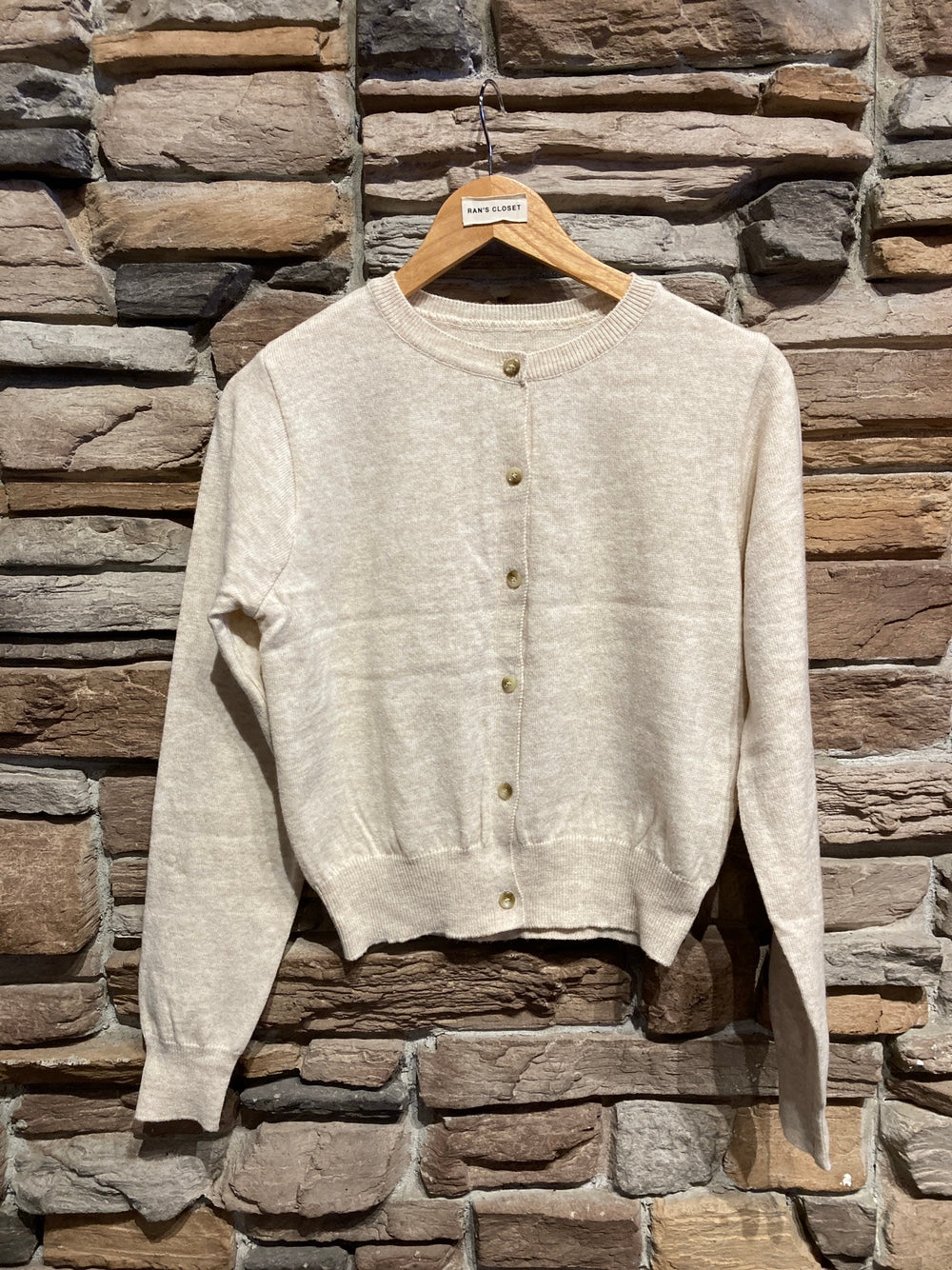 Light Round Neck Cardigan