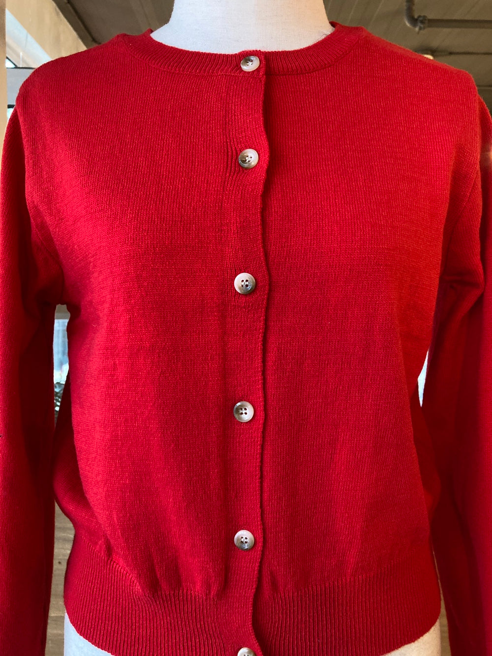 Light Round Neck Cardigan