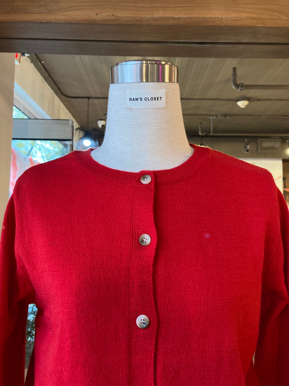 Light Round Neck Cardigan