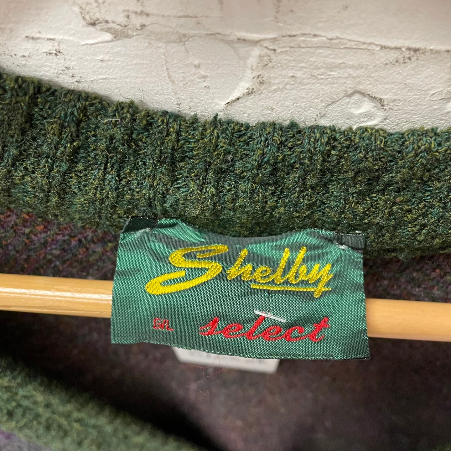 Vintage Shelby Select Patterned Forest Green Cardigan