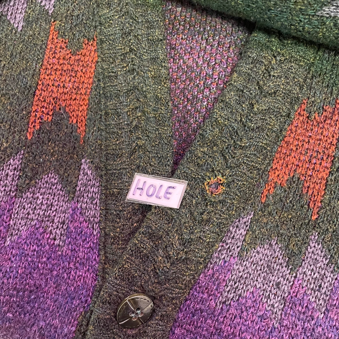 Vintage Shelby Select Patterned Forest Green Cardigan