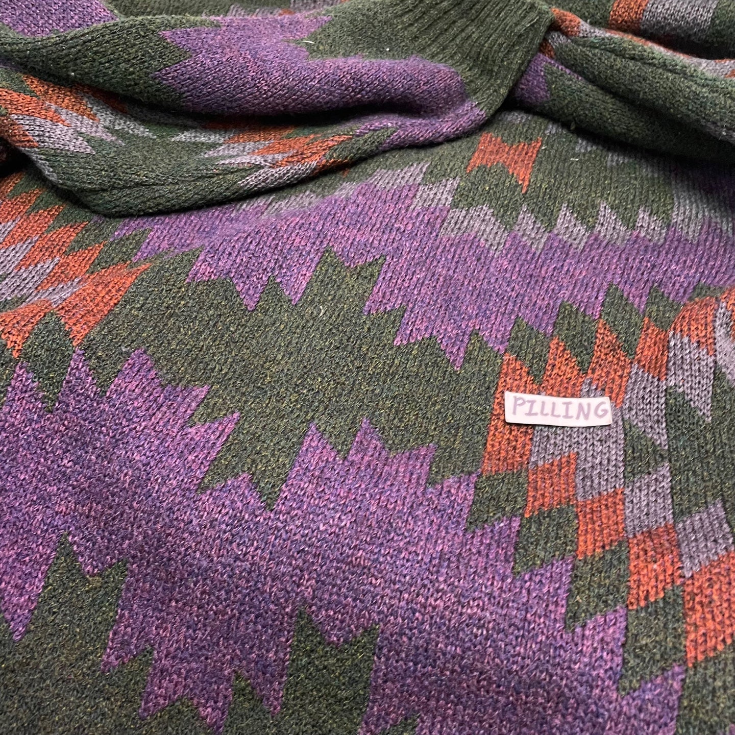Vintage Shelby Select Patterned Forest Green Cardigan