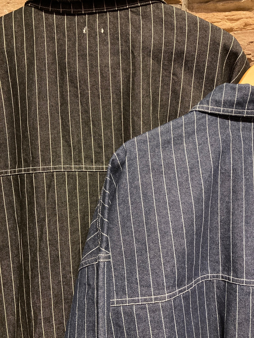 Men's Oversized Striped Denim Summer Set