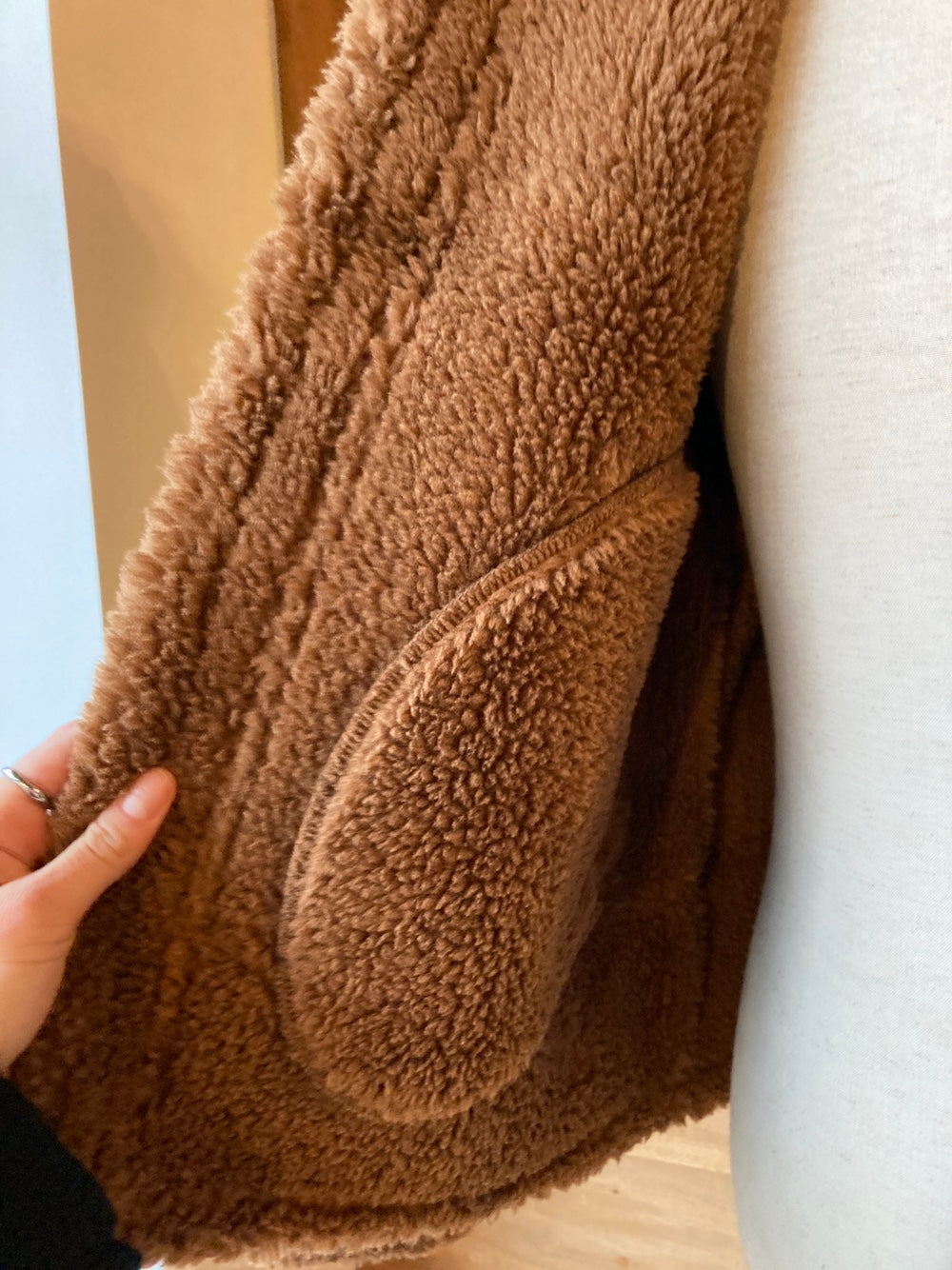 Men's Vegan Suede Sherpa Jacket