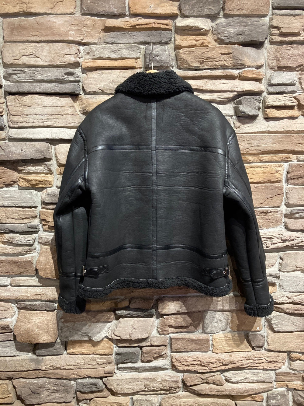 Men's Vegan Suede Sherpa Jacket