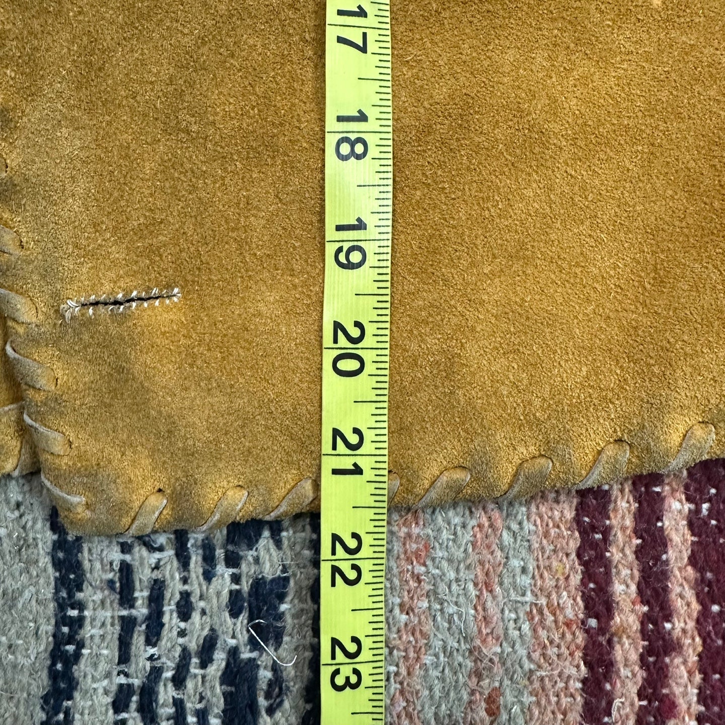 Vintage Brown Leather Suede Fringe Vest