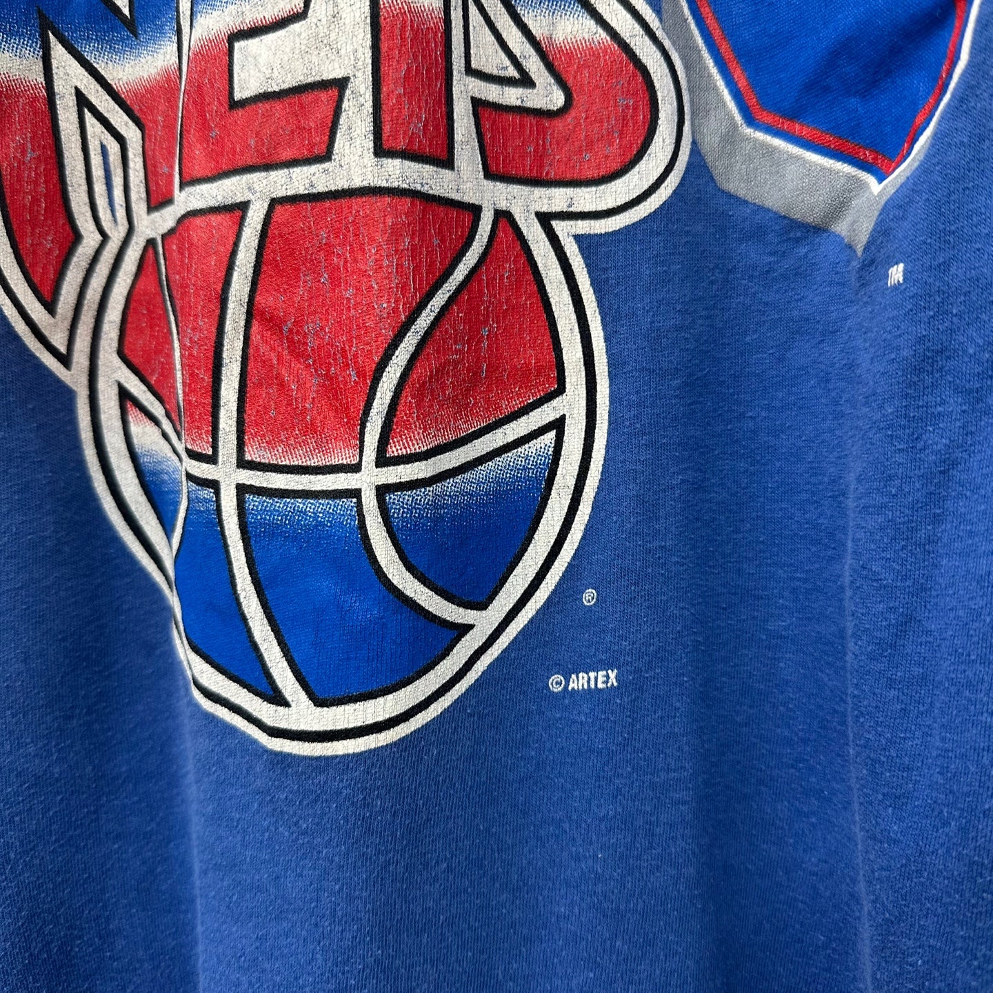 Vintage NBA New Jersey Nets Basketball Graphic T-Shirt