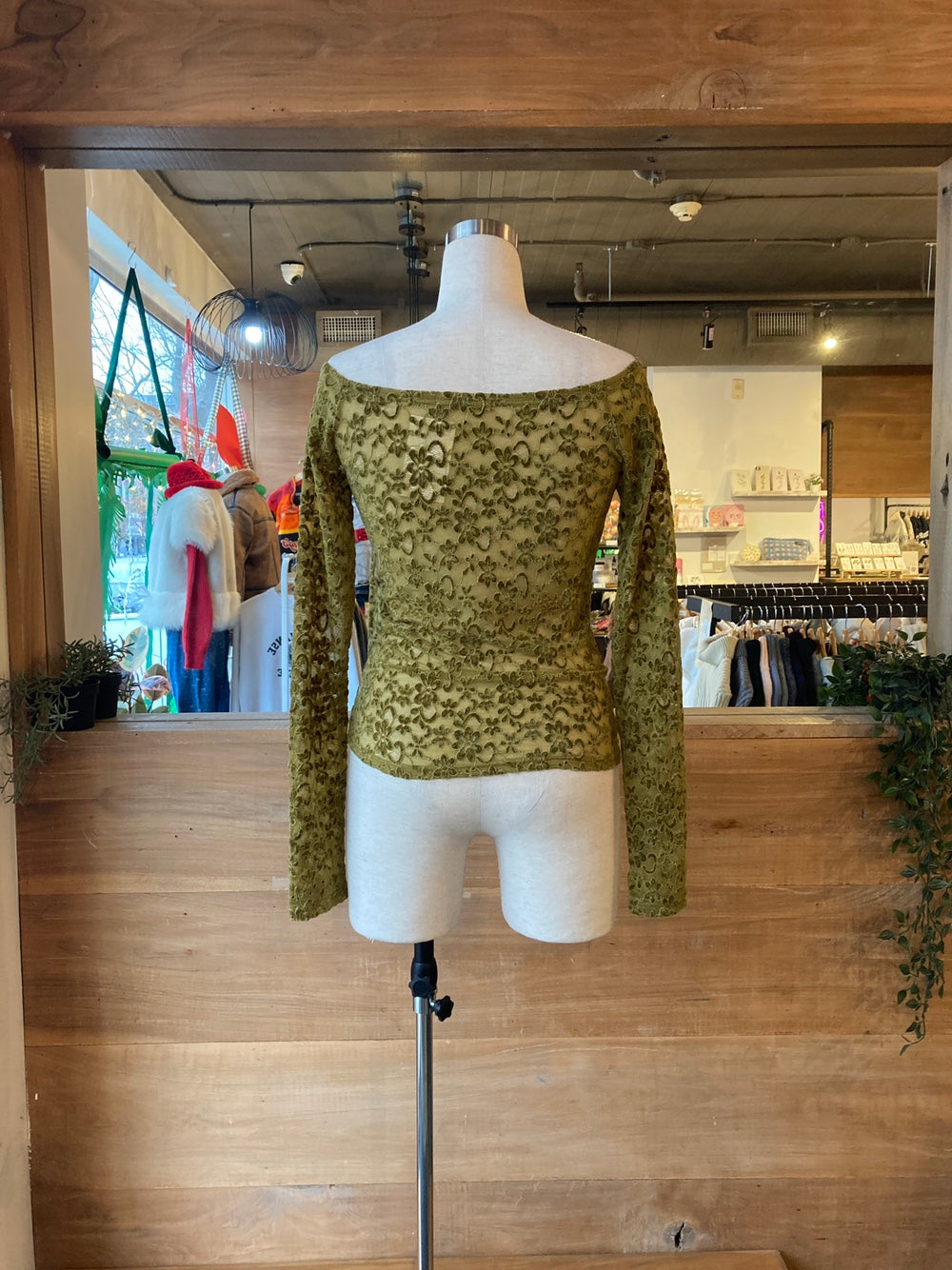 Off Shoulder Velvet Lace Top
