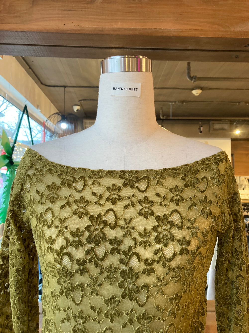 Off Shoulder Velvet Lace Top