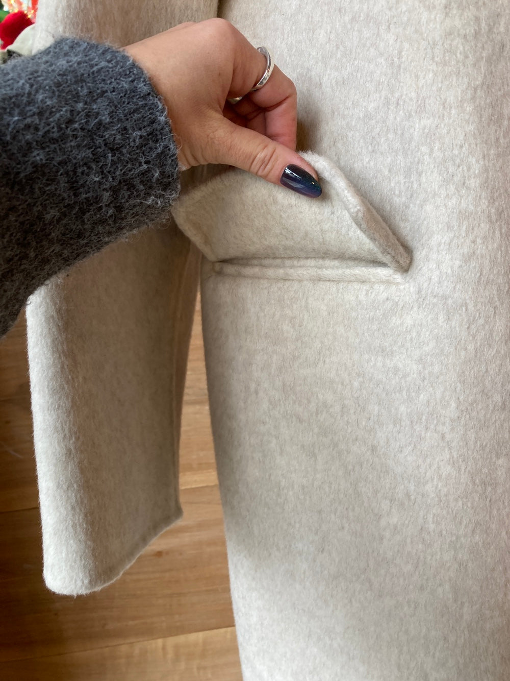Oversized Long Wool Coat