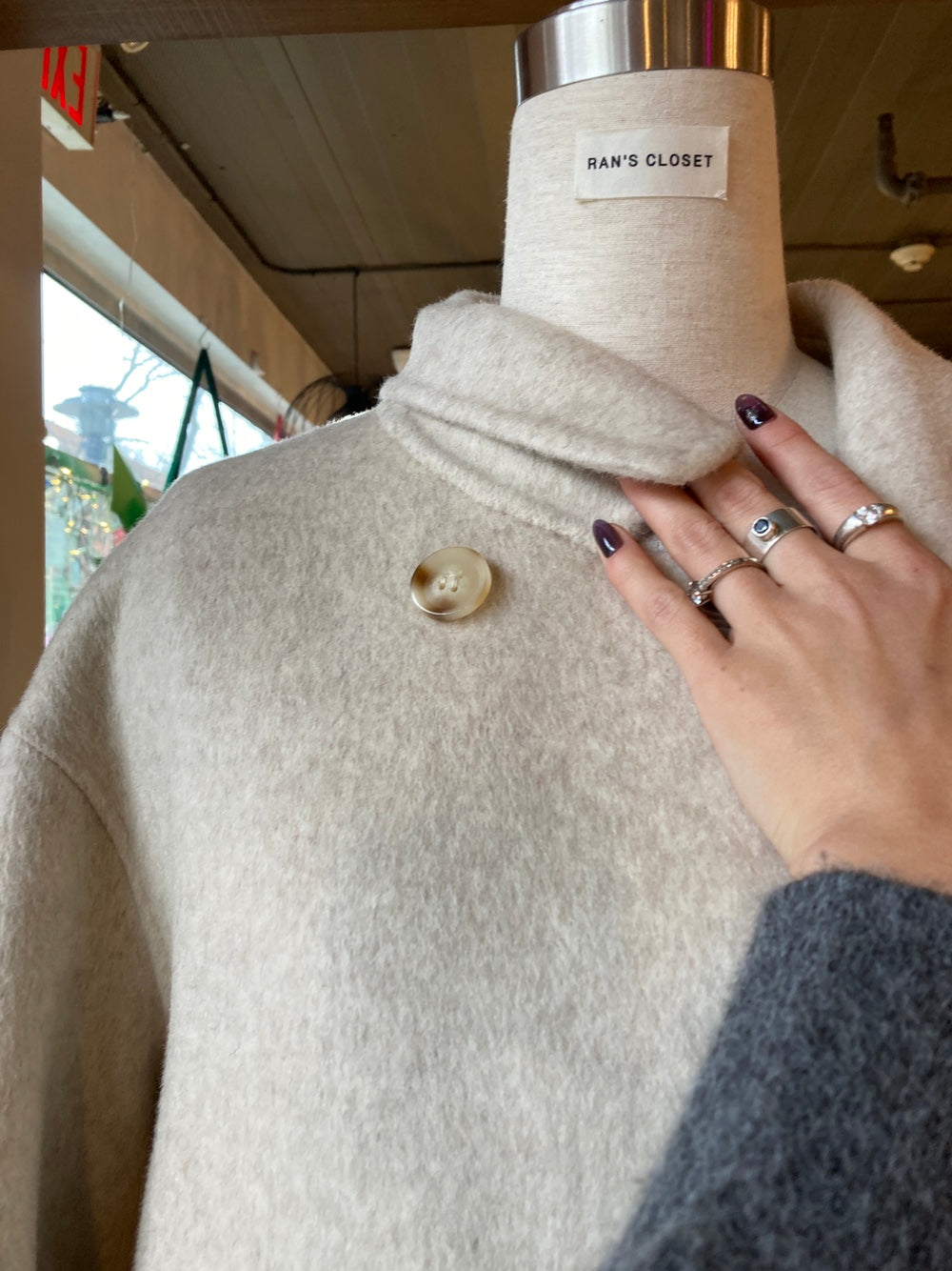 Oversized Long Wool Coat