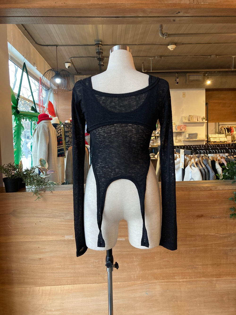 Double Layer Long Sleeve with Tank Top