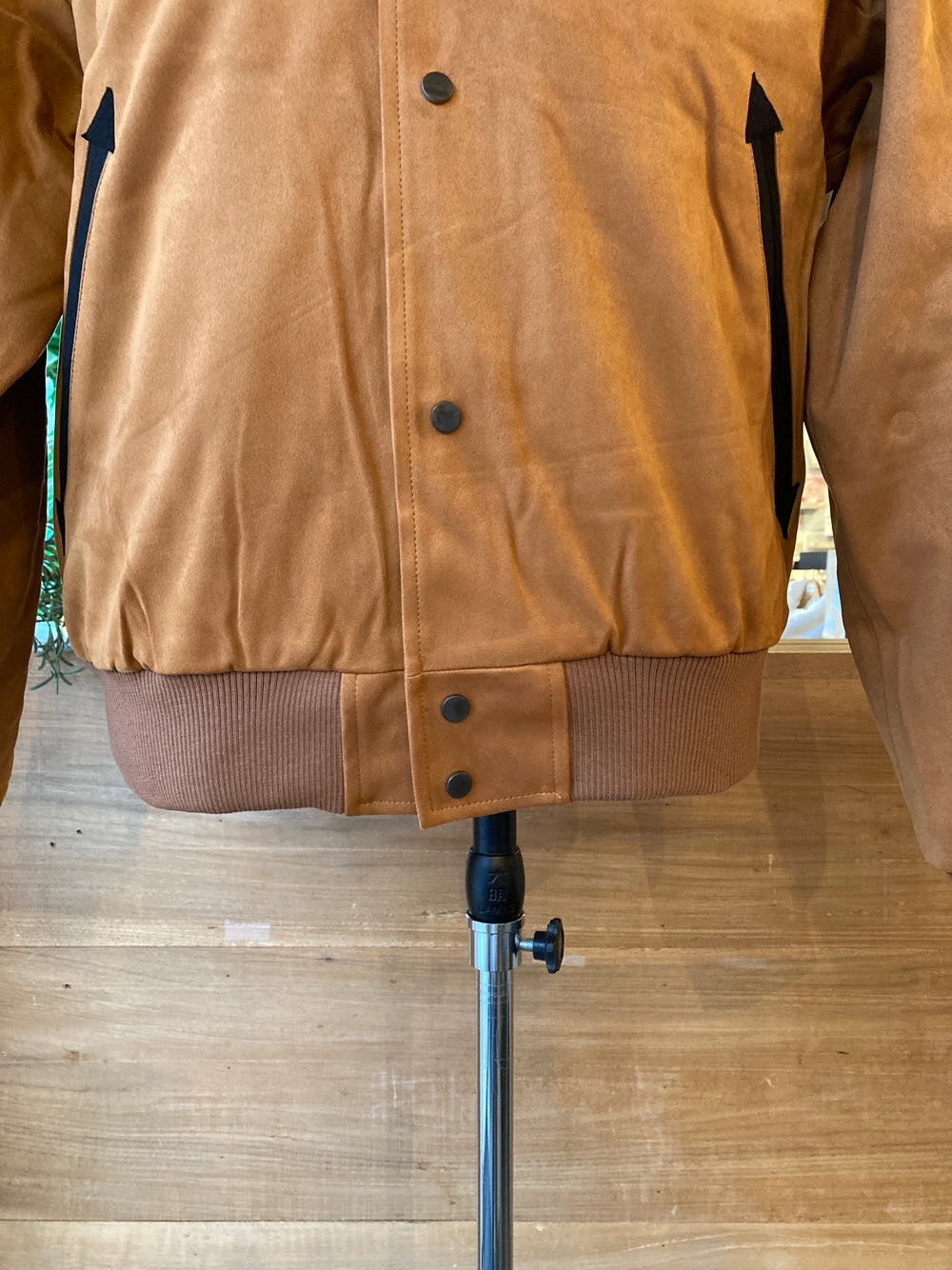 Men's Vegan Suede Western Style Bomber Jacket