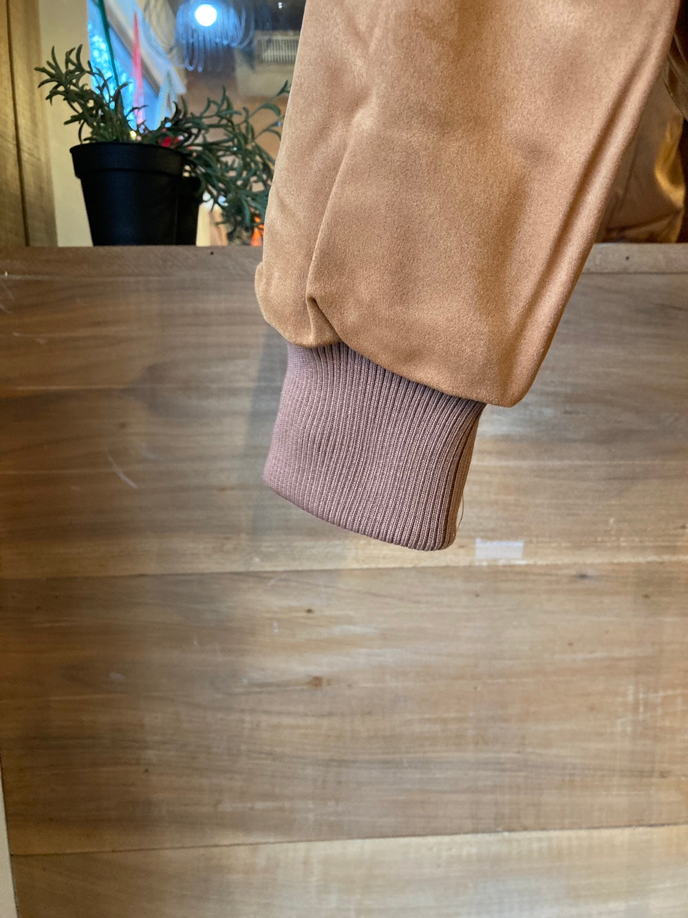 Men's Vegan Suede Western Style Bomber Jacket