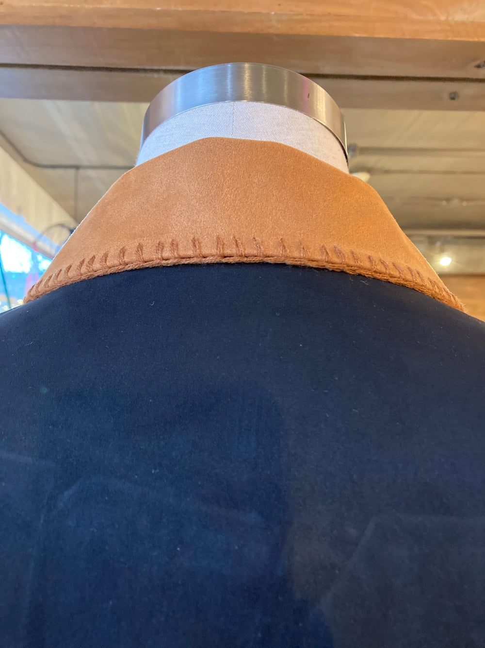 Men's Vegan Suede Western Style Bomber Jacket