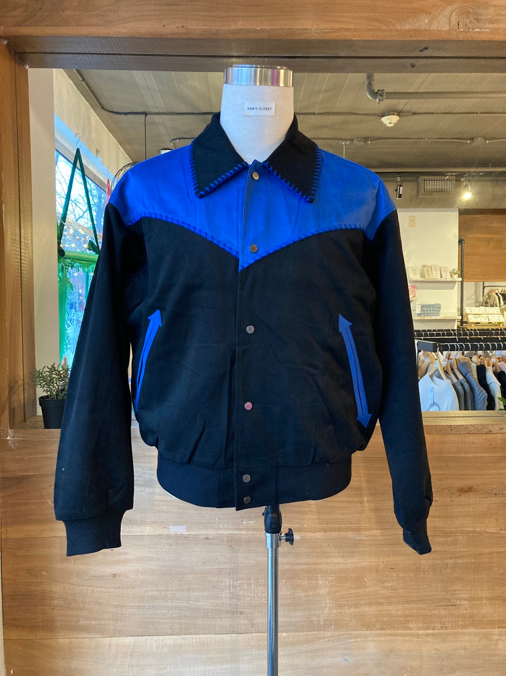 Men's Vegan Suede Western Style Bomber Jacket